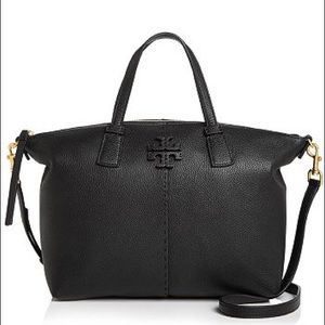 Tory Burch McGraw top zip satchel
